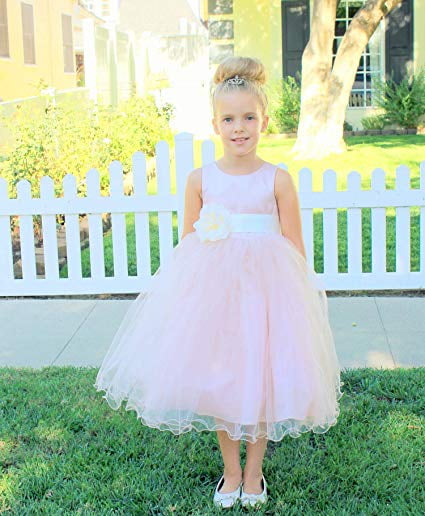 Blush Colored Flower Girl Dresses